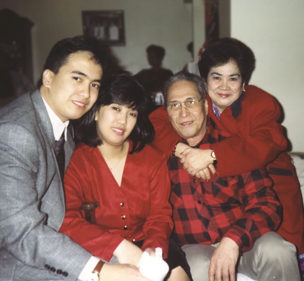 salesman w family